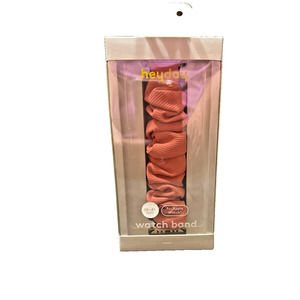 Heyday Granite Pink Ribbed Scrunchie Watch Band for Apple Watches 38mm 40mm